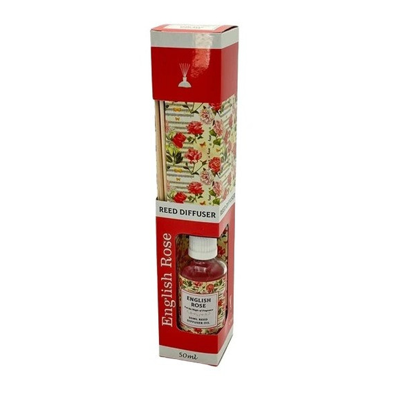 9488P ENGLISH ROSE 50ML GLS REED DIFFUSER 12-PACK 25x5x5cm
