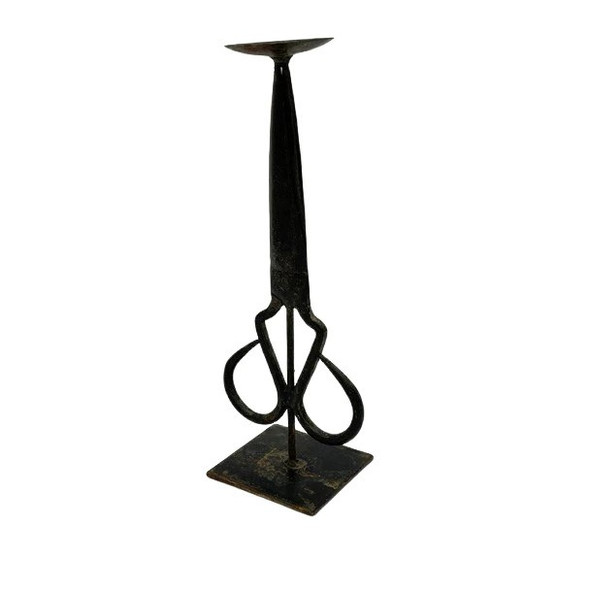 12091 SCISSOR CANDLE STAND 33x13x10cm