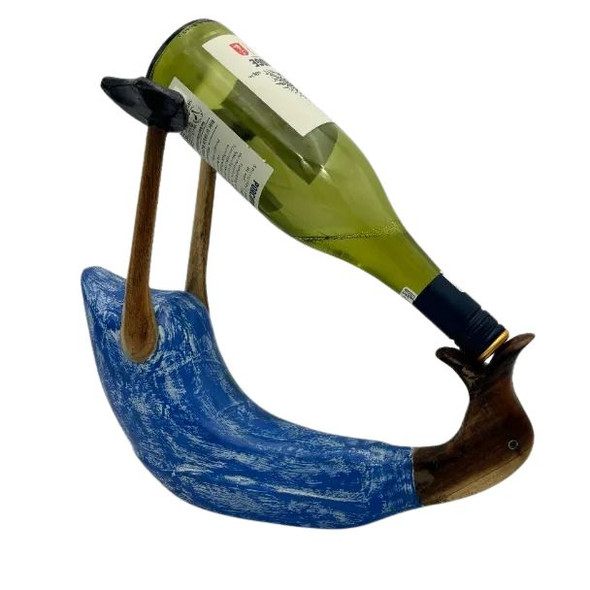 12171 TB LARGE WINE DUCK HOLDER BLUE 34x30x12cm