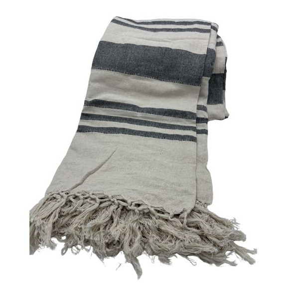 5356 CREAM AND BLACK DBL KARALA 220cm x 260cm