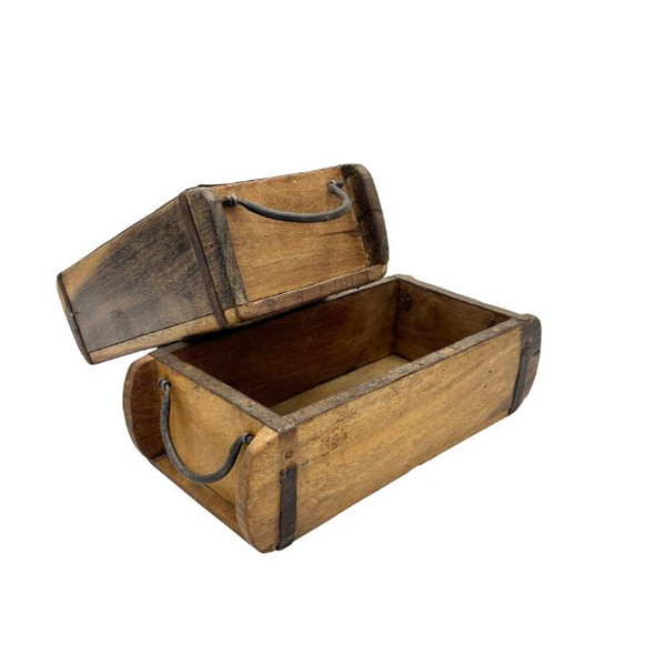 12510 APPU WOODEN TRAY WITH HANDLES 10cmX15cmX32cm