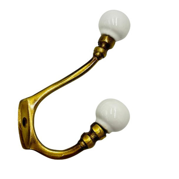 12657 MAN B/F N/D WHITE GOLI HOOK  13cmX8.5cmX3cm