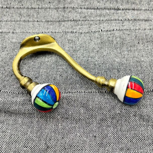 12662 MAN B/F N/D RAINBOW GOLI HOOK  13cmX8.5cmX3cm