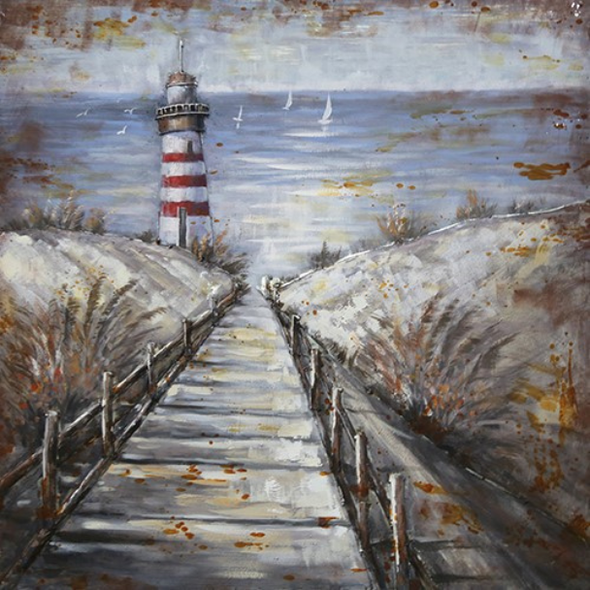 12986 2592 BRIDGE TO LIGHTHOUSE 100x100cm