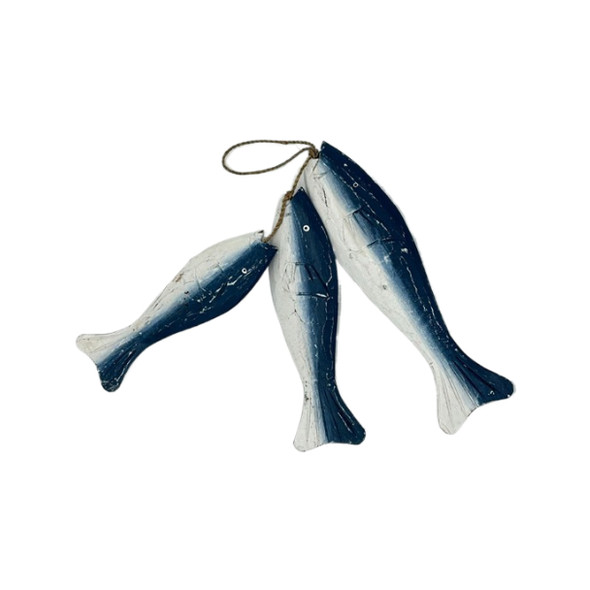 11812 SML FISH OF 3 ON STRING                                 29x8x4cm
