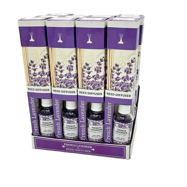 9490P FRENCH LAVENDER 50ML GLS REED DIFFUSER 12-PACK 25x5x5cm