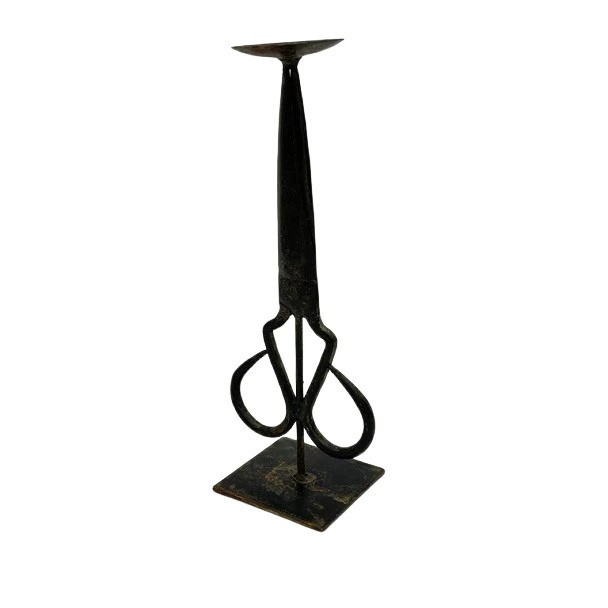 12091 SCISSOR CANDLE STAND 33x13x10cm