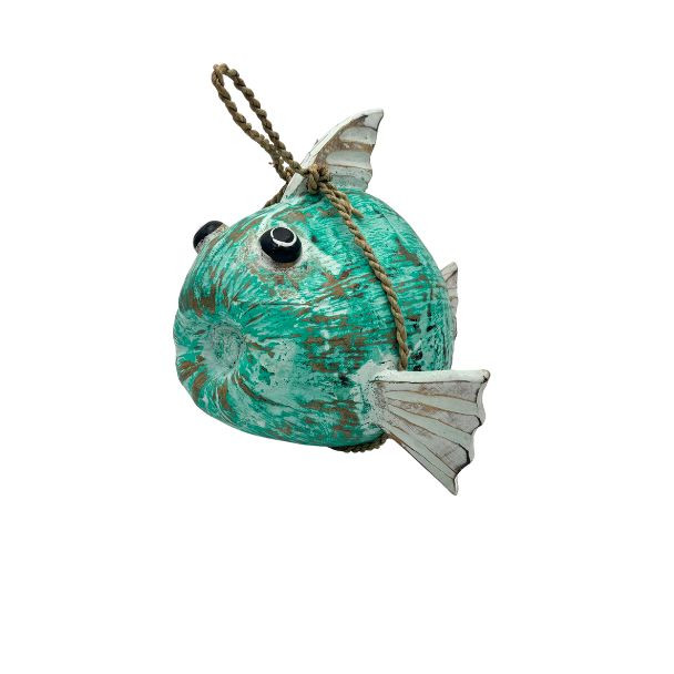 12196 HIN COCO FISH GREEN LARGE 24x35x30cm