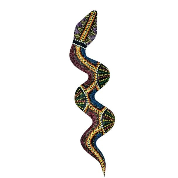 12282 50CM PAINTED SNAKE 50x13x1cm