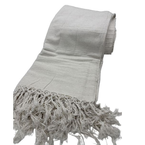 9464 PLAIN WHITE DBL KARALA 220cm x 260cm