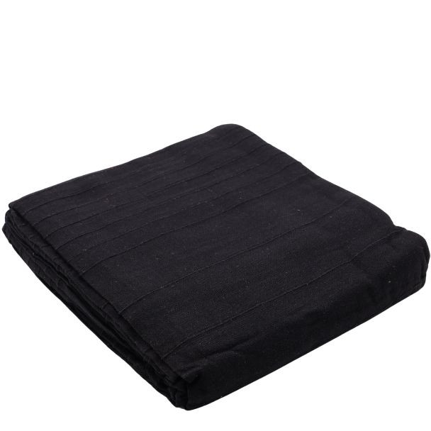 11060 PLAIN BLACK DBL KARALA 220cm x 260cm