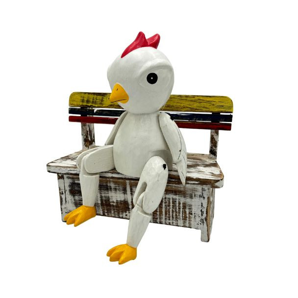 8884 DS ANGRY FAT WHITE JOINT LEG CHICKEN 15cm x 5cm x 6cm