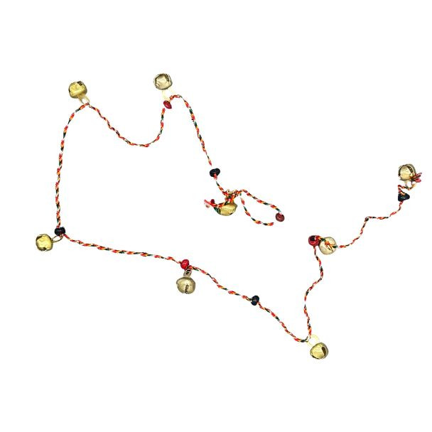 888 VSML 10 /12 BEAD AND BELL ON STRING   93cmX3cmX3cm