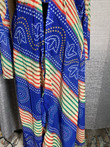 Meet our most fun and vibrant design- a multi-purpose Kimono, just in time for fall and all the festivities. A perfect layering piece whether at beach, brunch or get together. Our Kimonos are light weight, vibrant, and versatile. Featuring bell sleeves. Comes with a detachable belt. Length 50". Can be hemmed if needed.