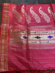 Intricately handwoven pure silk dupatta. Big enough to be draped for a saree like look.
