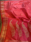 Intricately handwoven pure silk dupatta. Big enough to be draped for a saree like look.