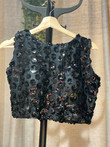 Designer Blouse. Comes with attachable sleeves. Designer Blouse. Comes with attachable sleeves.