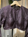 Designer Blouse made with pure raw silk fabric.