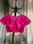 Designer Blouse made with pure raw silk.