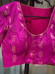 Elegant blouse made with pure Kanchipuram Silk fabric. Elegant blouse made with pure Kanchipuram Silk fabric.