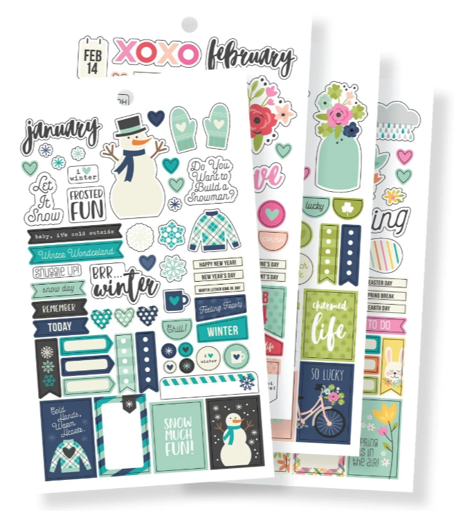 Simple Stories Custodia In Plastica Trasparente Per Planner A5 Carpe Diem, Con Cerniera, Senza Acidi