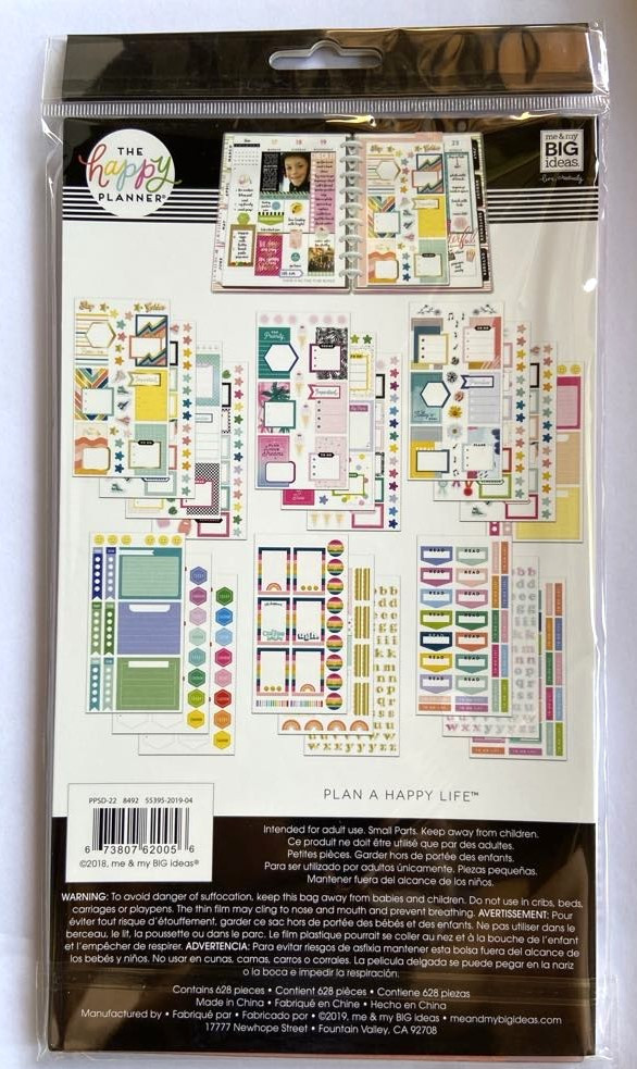Me and My Big Ideas - The Happy Planner - Student - Dashboard Sticker ...