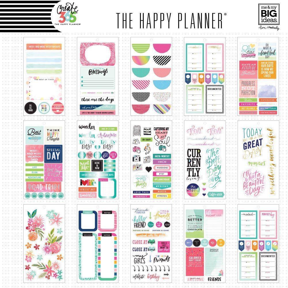Me and My Big Ideas - The Happy Planner - Value Pack Stickers - Memory ...