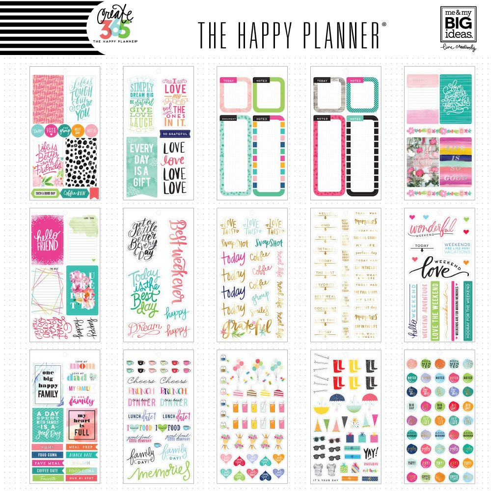 Me and My Big Ideas - The Happy Planner - Value Pack Stickers - Memory ...