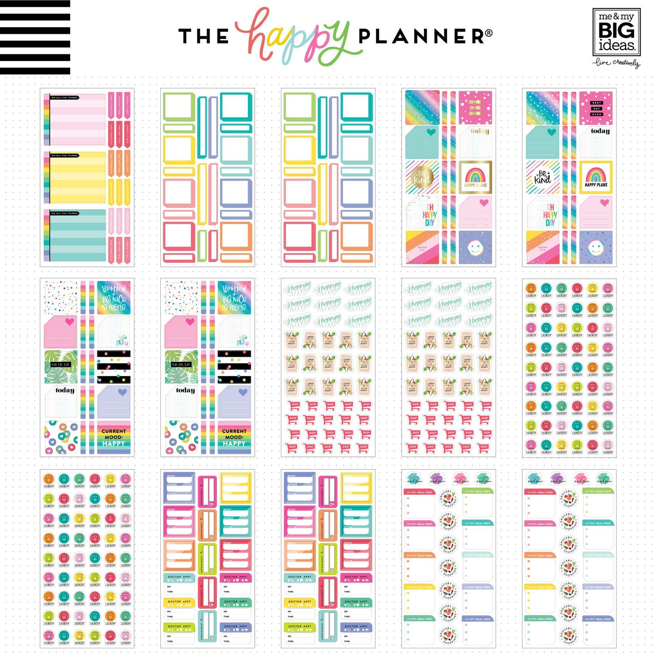 Me and My Big Ideas - The Happy Planner - Mega Value Sticker Pack ...