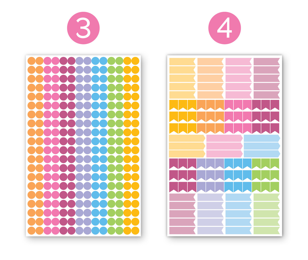 Bloom Daily Planners - Color Coding Sticker Pack - CarefullyCrafted