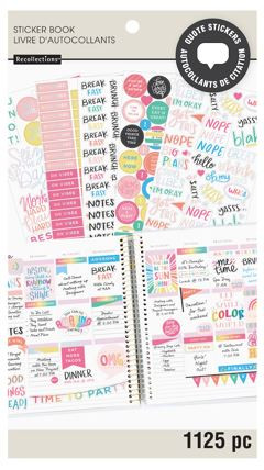 Recollections - Planner Sticker Book - Quotes - CarefullyCrafted