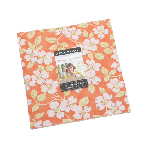 Moda Fabric Precuts Layer Cake - Strawberries & Rhubar by Fig Tree & Co Moda Fabric Precuts Layer Cake - Strawberries & Rhubar by Fig Tree & Co