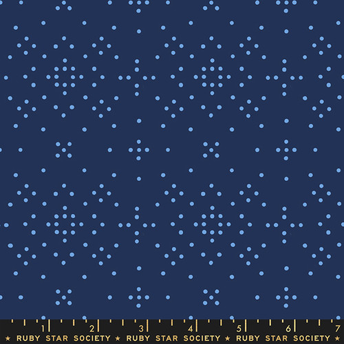 Ruby Star Society Fabric - Tomato Tomahto by Kimberly Kight - Colander Dots Blend Polka Dot Navy #RS3033 13