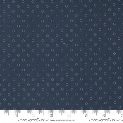 Moda Fabric - Nantucket Summer - Camille Roskelley - Smitten Dot - Navy #55264 12