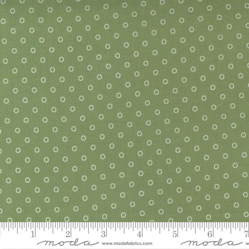 Moda Fabric - Nantucket Summer - Camille Roskelley - Smitten Dot - Grass #55264 16