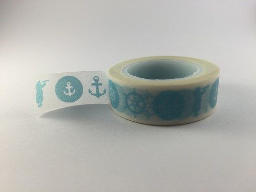 Washi Tape - Blue Nautical #948