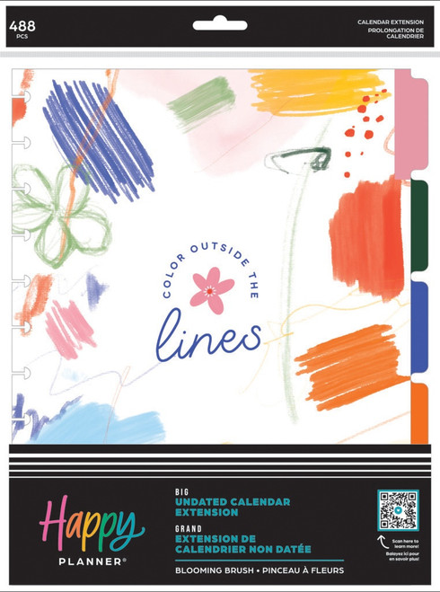 The Happy Planner - Me and My Big Ideas - Big Blooming Brush Teacher Extension Pack (Undated, Dashboard)