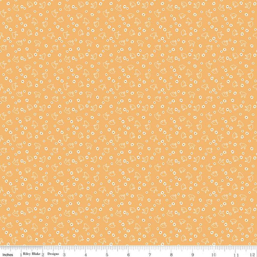 Riley Blake Fabric - Calico by Lori Holt - Chicks Heirloom Daisy #C12846-DAISY - BOLT END 35cm