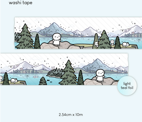 TheCoffeeMonsterzCo - Washi Tape - Emotis in British Columbia - 1 inch
