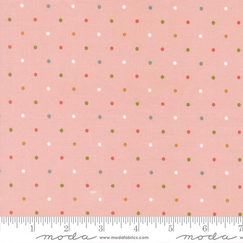 Moda Fabric - Magic Dot - Lella Boutique - Blender Dots - Wild Honey - Pink #5230 52