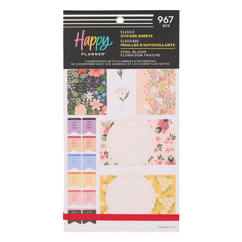 The Happy Planner - Me and My Big Ideas - Classic Value Pack Stickers - Cool Bloom Parenting (#967)