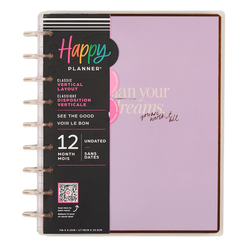 The Happy Planner - Me and My Big Ideas - Classic See the Good Customizable Planner (Undated, Vertical)