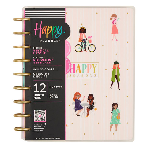 The Happy Planner - Me and My Big Ideas - Classic OG Seasonal Squad Goals Customizable Planner (Undated, Vertical)