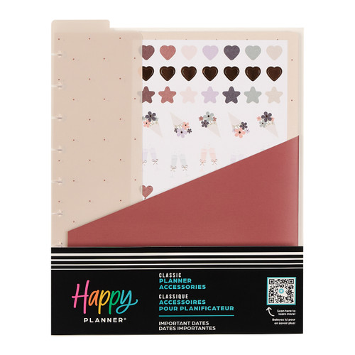 The Happy Planner - Me and My Big Ideas - Classic Accessory Pack - Rise & Align - Important Dates