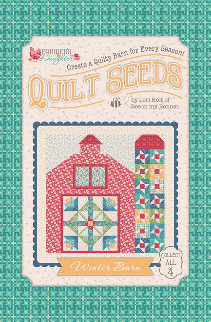Riley Blake Designs - Lori Holt of Bee in My Bonnet - Quilt Seeds Pattern - Farmer's Daughter - Winter Barn