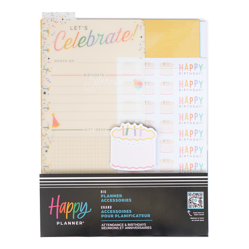 The Happy Planner - Me and My Big Ideas - Big Accessory Pack - Student Attendance & Birthdays