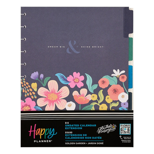 The Happy Planner - Me and My Big Ideas - Big Extension Pack - Golden Garden (Undated, Vertical)