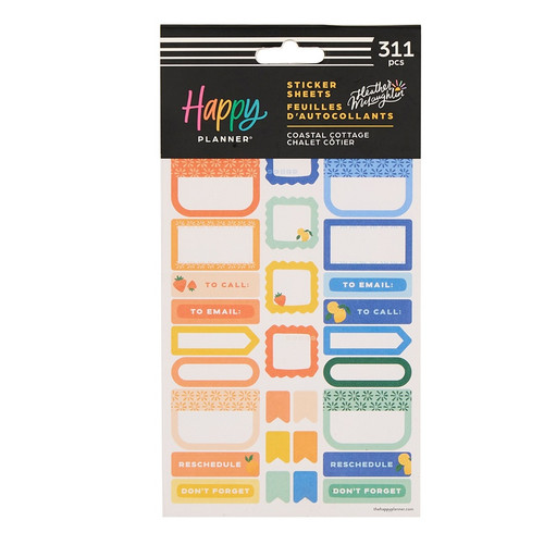 The Happy Planner - Me and My Big Ideas - 10 Sticker Sheets - Coastal Cottage (#311)