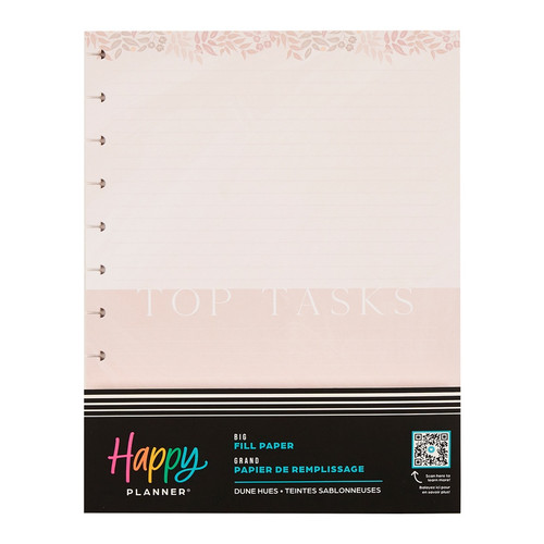 The Happy Planner - Me and My Big Ideas - Big Filler Paper - Dune Hues (Dot Lined)