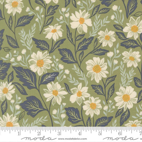 Moda Fabric - True Love - Lella Boutique - Romance Blooms Florals - Fern #5260 15